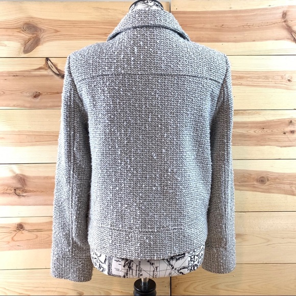 Tex by MaxAzria double breasted tweed button up blazer jacket S - Picture 5 of 16